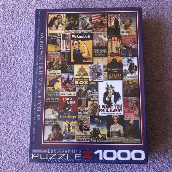 Eurographics Other - Eurographics Vintage War Posters Puzzle 1000 PCS (SEALED)